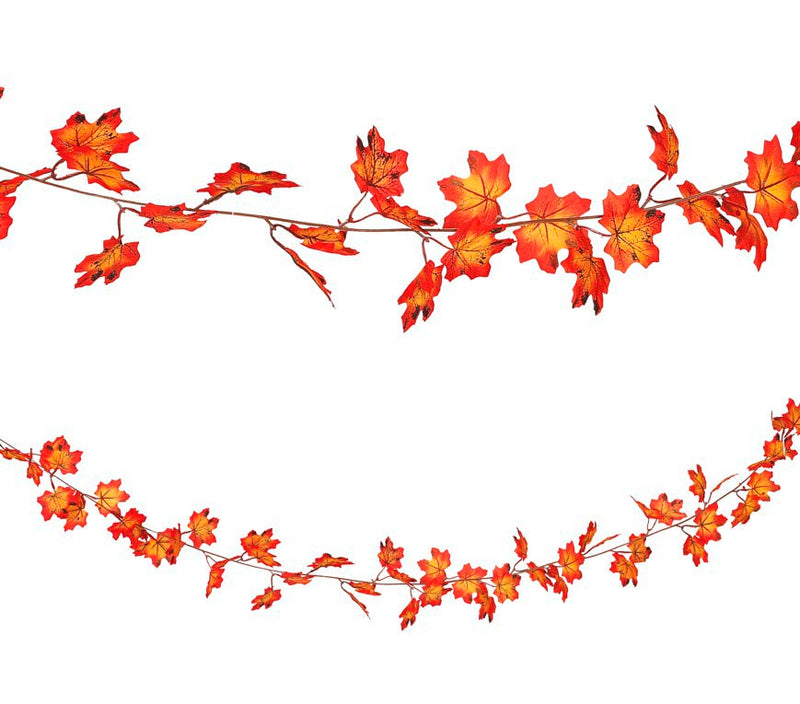 ORANGE LEAVES GARLAND 190 CMS
