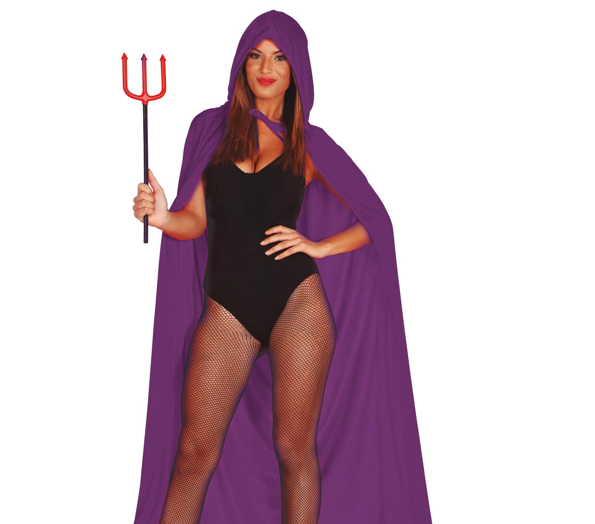 VELVET HOODED CAPE WITH HOOD, 130 CM