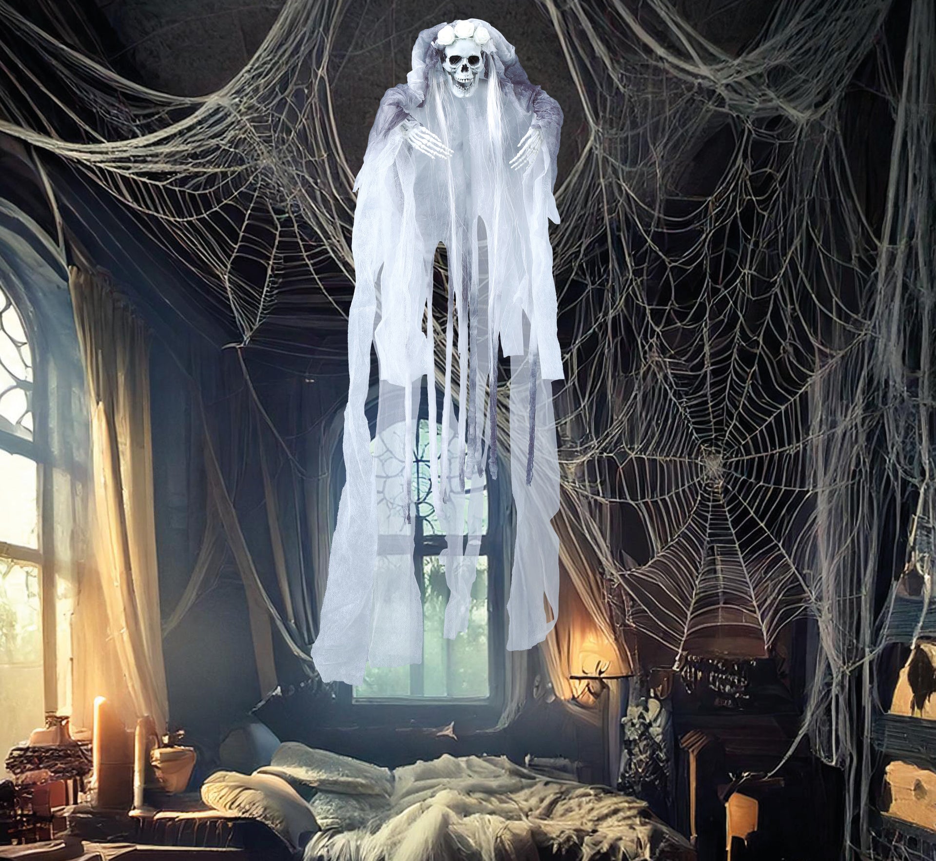 HANGING SKELETON BRIDE 70 CM