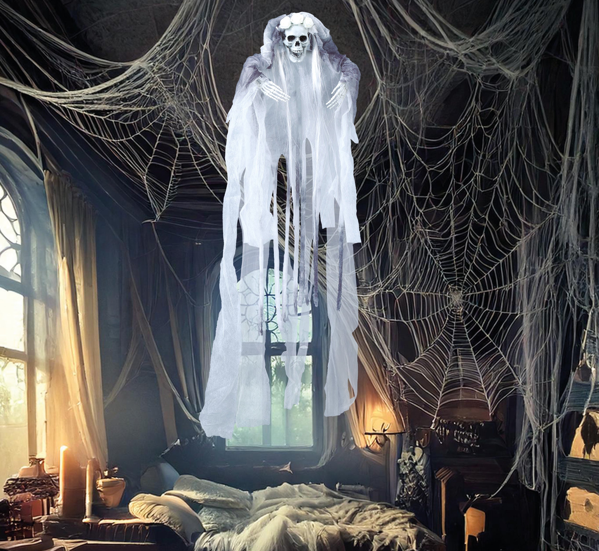 HANGING SKELETON BRIDE 70 CM