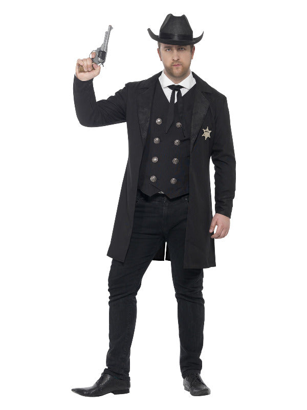 Curves Sheriff Costume, Black - 2