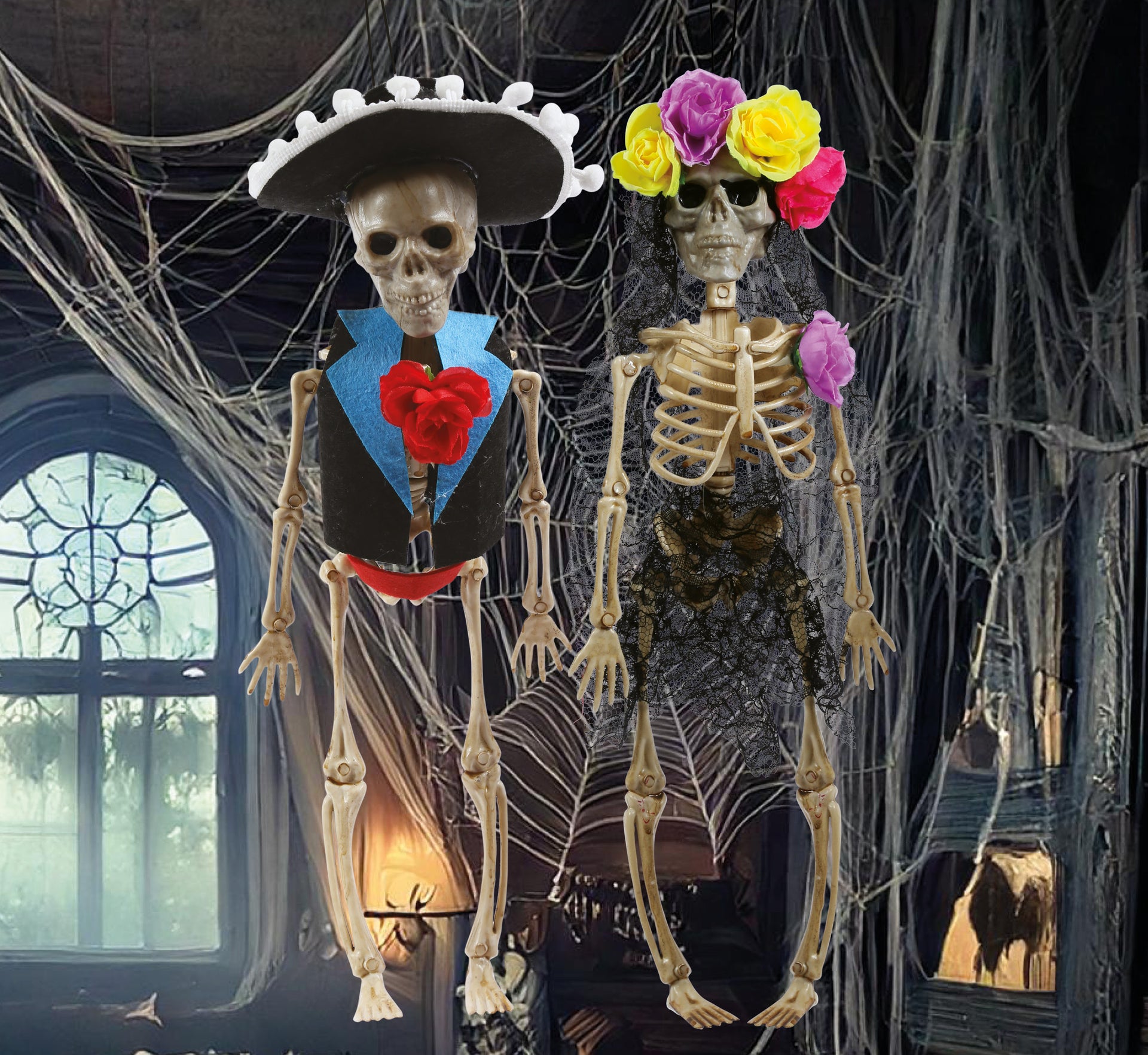 HANGING ASSORTED SKELETON 40 CM