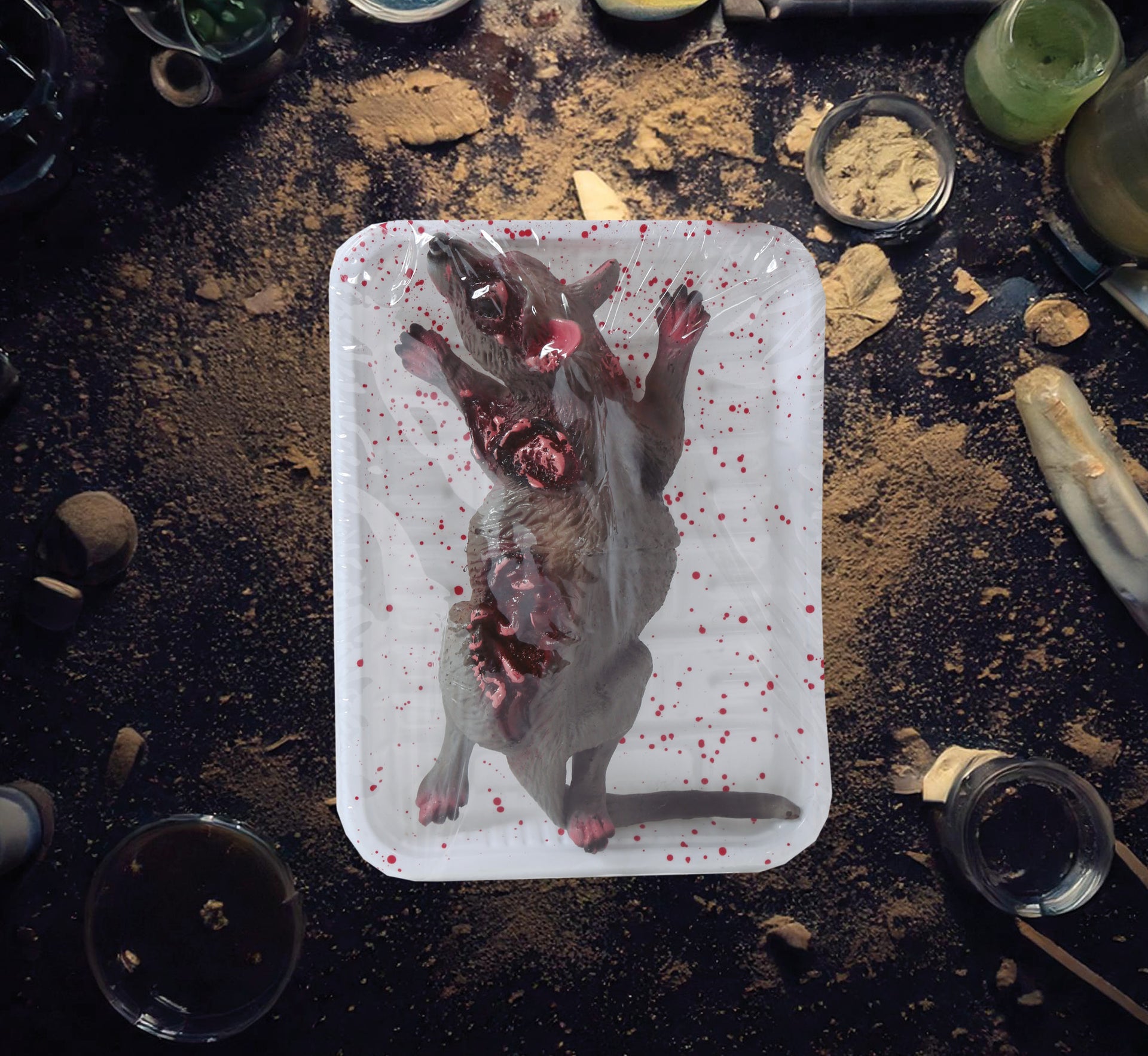 RAT TRAY, VINYL, 19X12 CMS