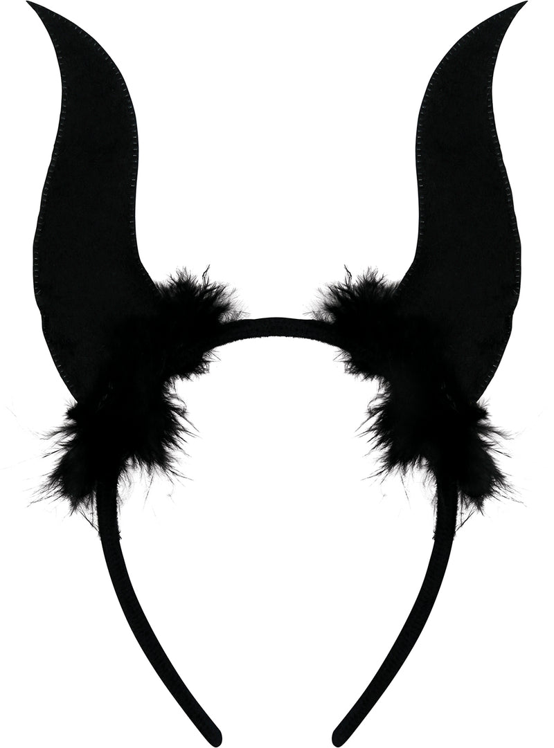BLACK HORNS GLITTER TIARA
