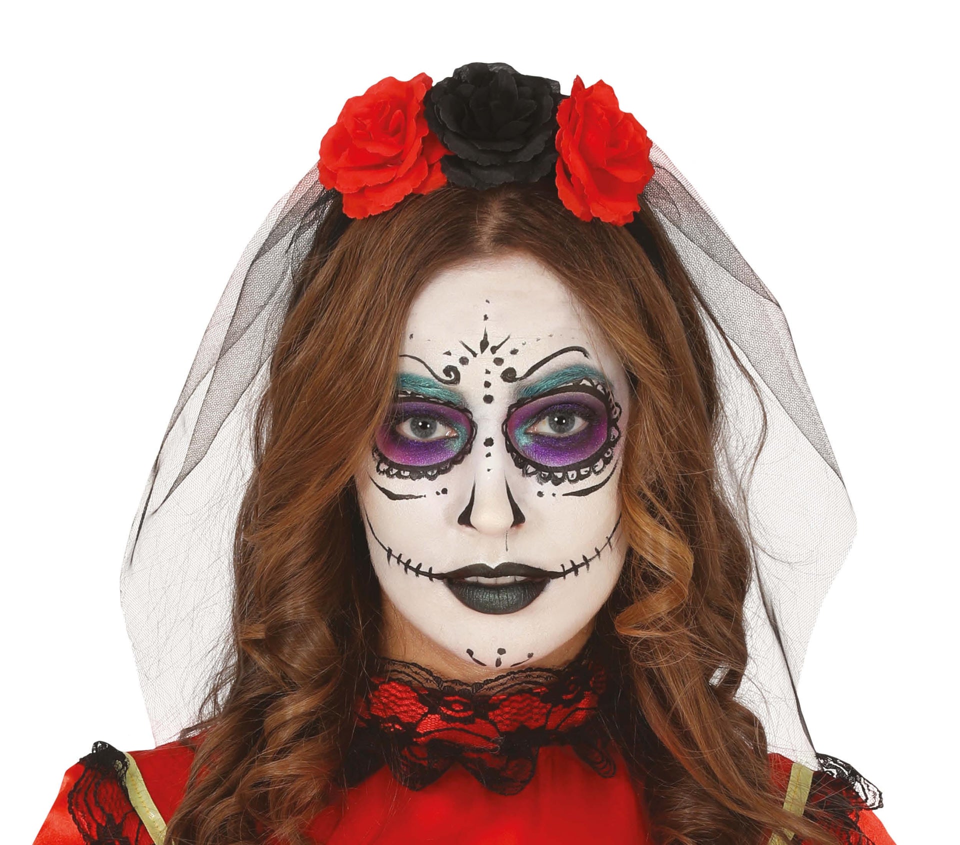 FLOWER HEADBAND WITH VEIL