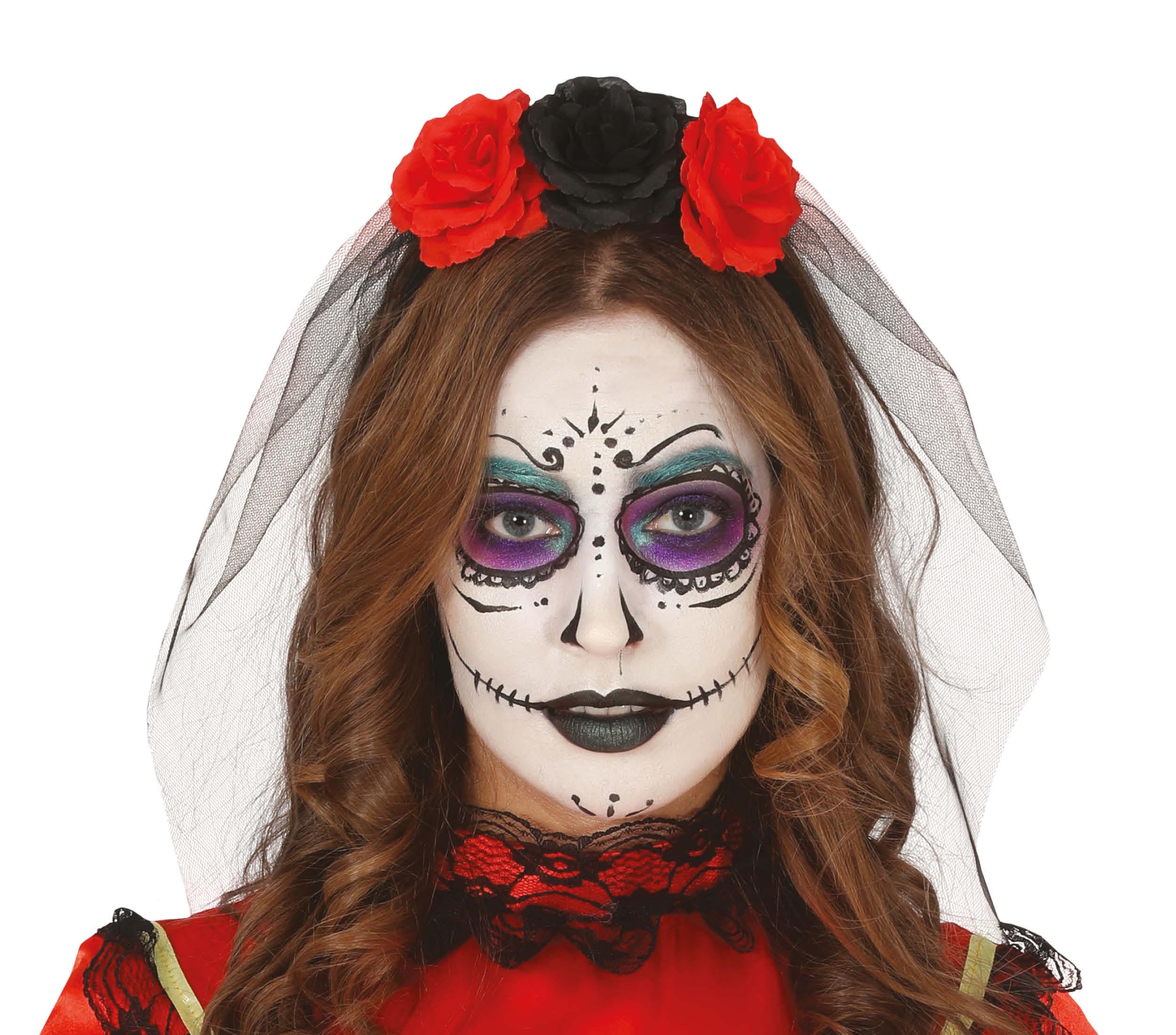 FLOWER HEADBAND WITH VEIL