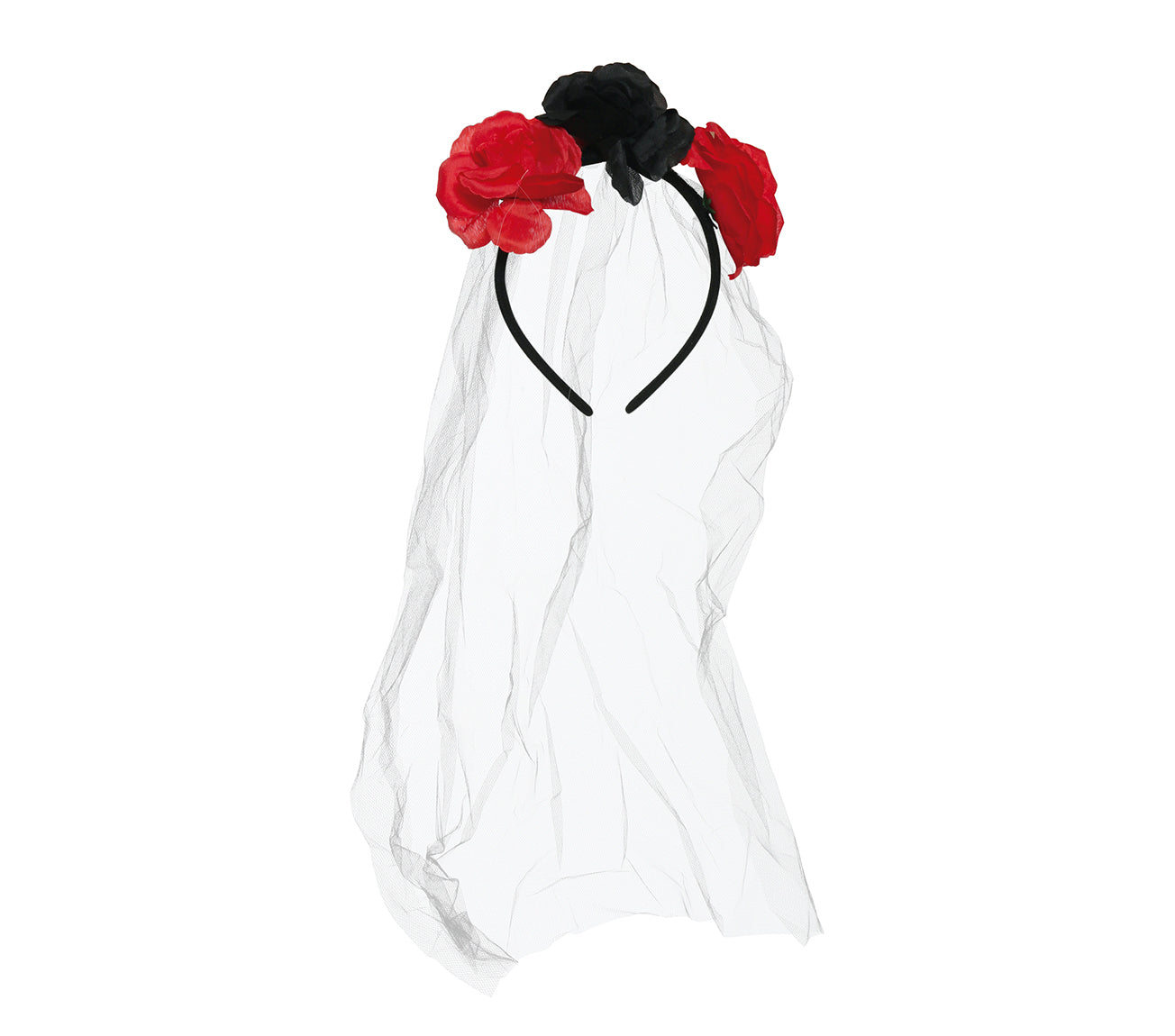FLOWER HEADBAND WITH VEIL