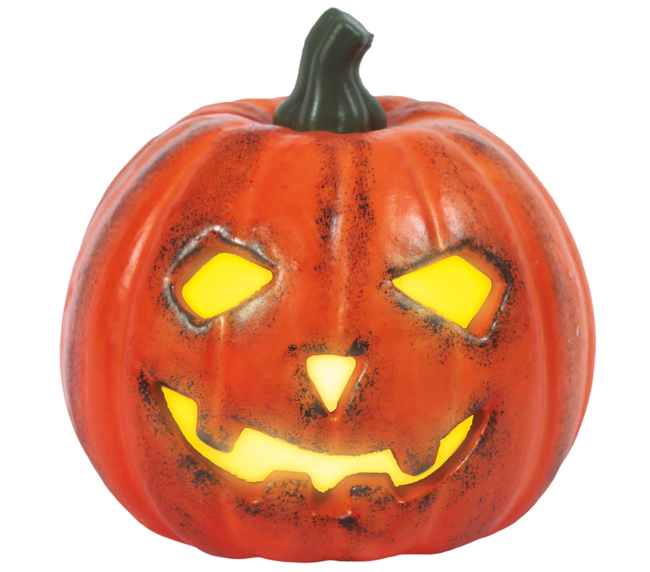 PUMPKIN FOAM 16 CMS. WITH LIGHT
