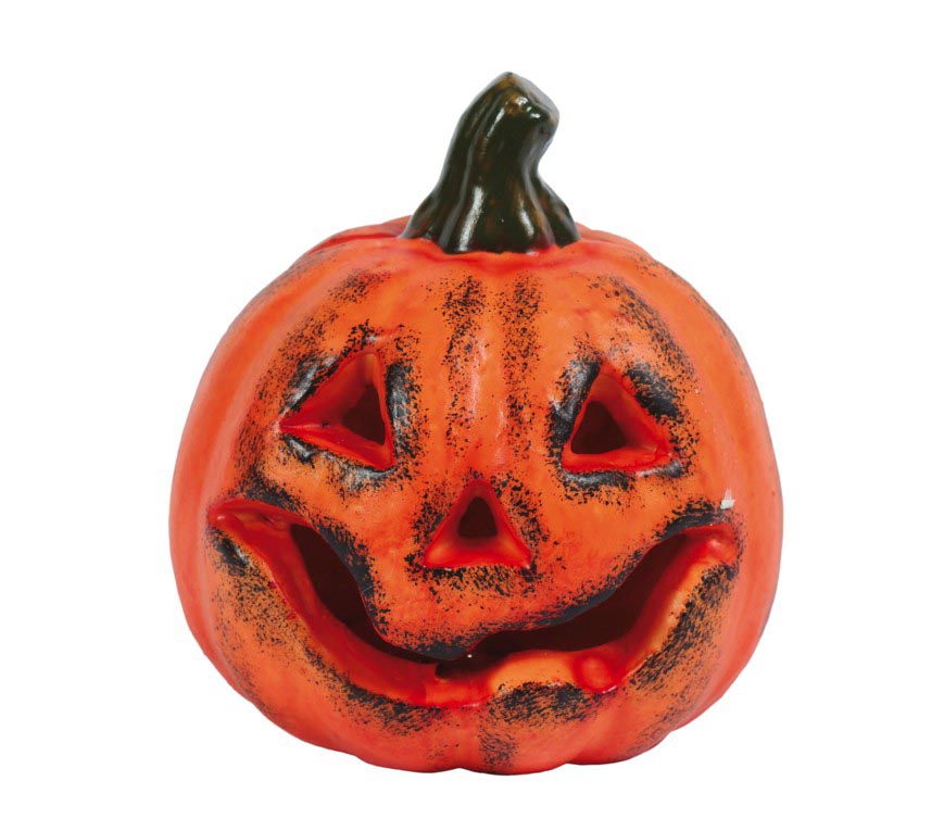 FOAM PUMPKIN 17 CMS WITH LIGHT