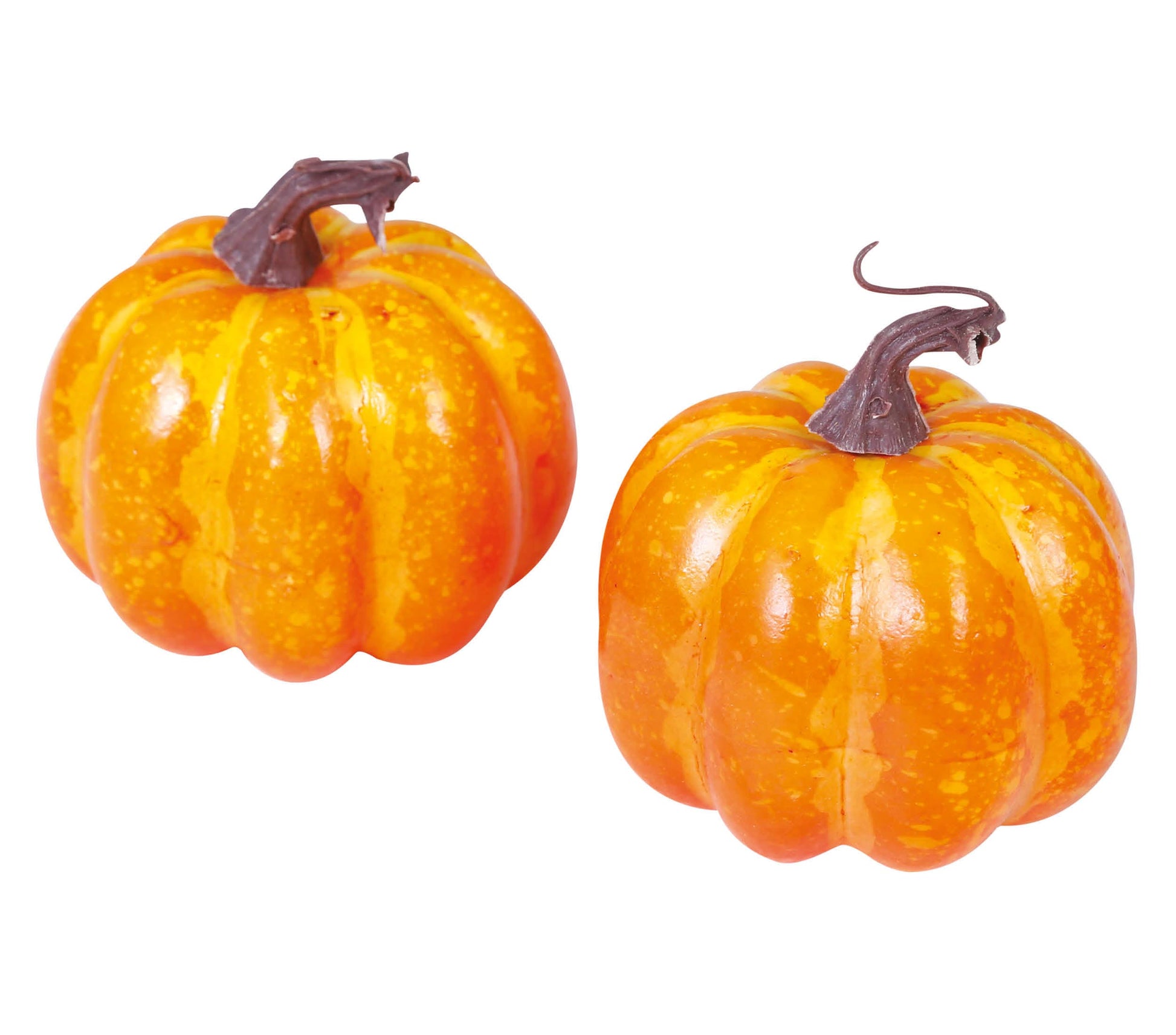 2 BLISTER PUMPKINS, FOAM, 10 CMS