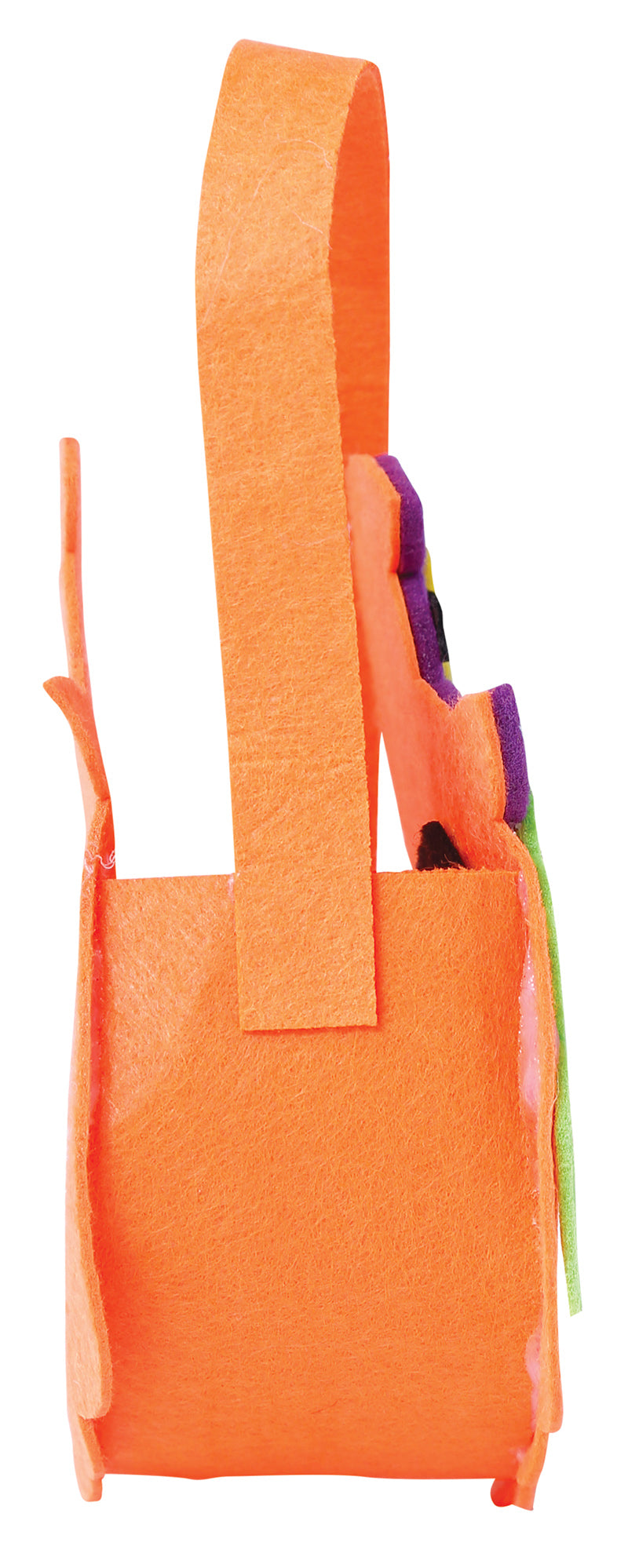 FELT PUMPKIN BASKET 12 X 20 CMS