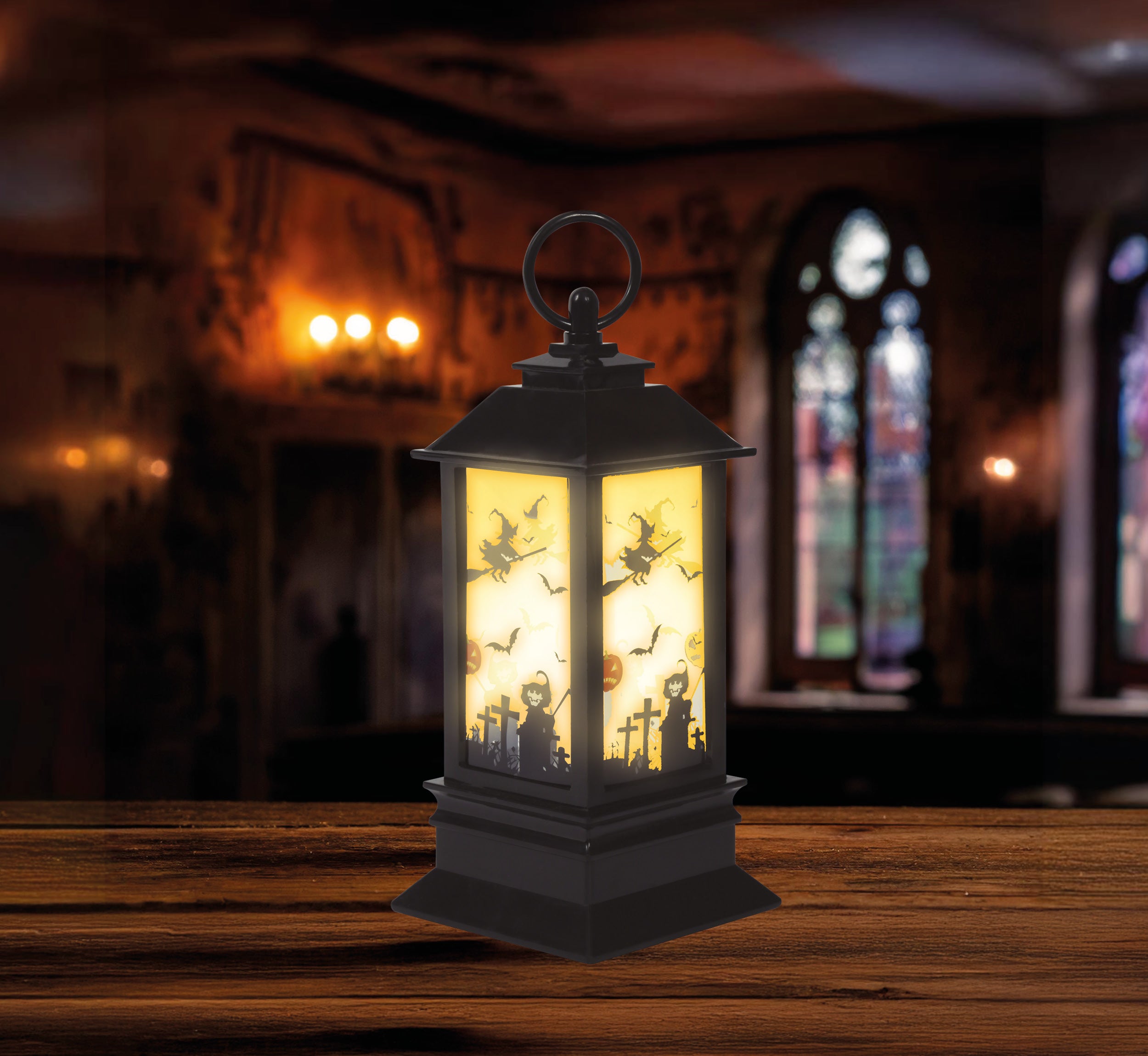 LANTERN WITH CANDLE 18X9 CMS