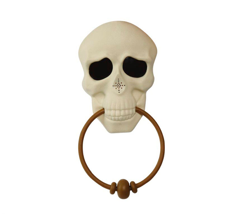 DOOR KNOCKER SKULL, LIGHT AND SOUND, 30 CM