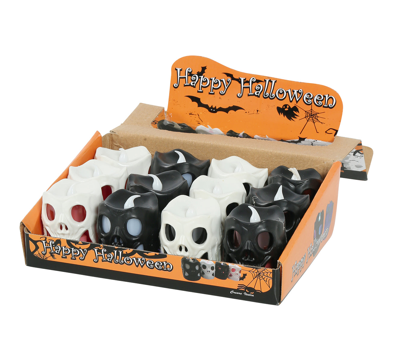 12 SKULL LANTERN LED, 6 CMS