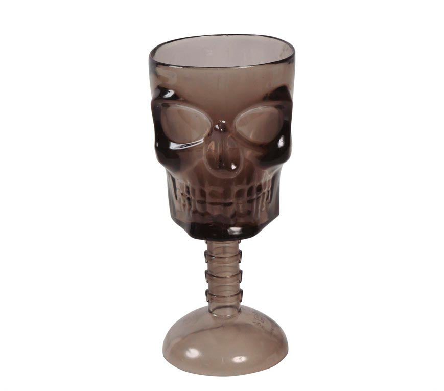BLACK SKULL GOBLET. 18 CM