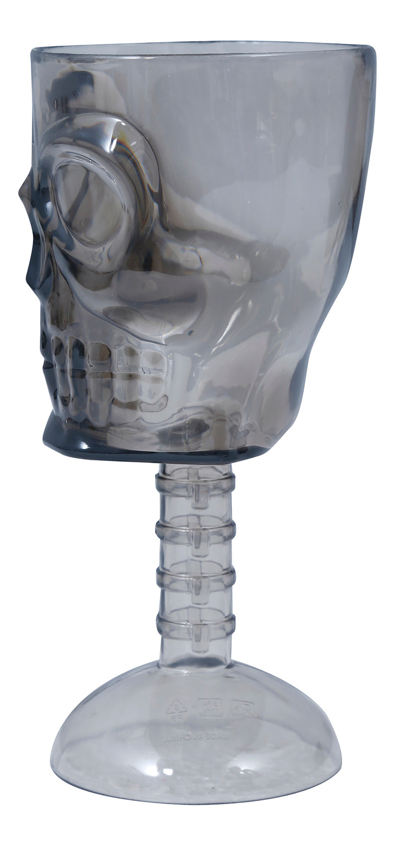 BLACK SKULL GOBLET. 18 CM