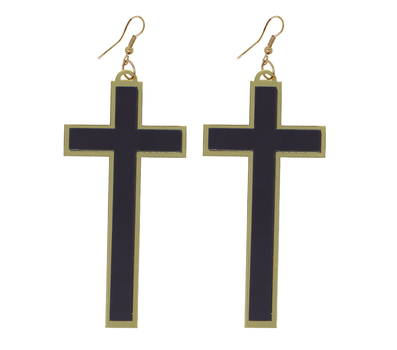 CROSS EARRINGS 9 CMS.