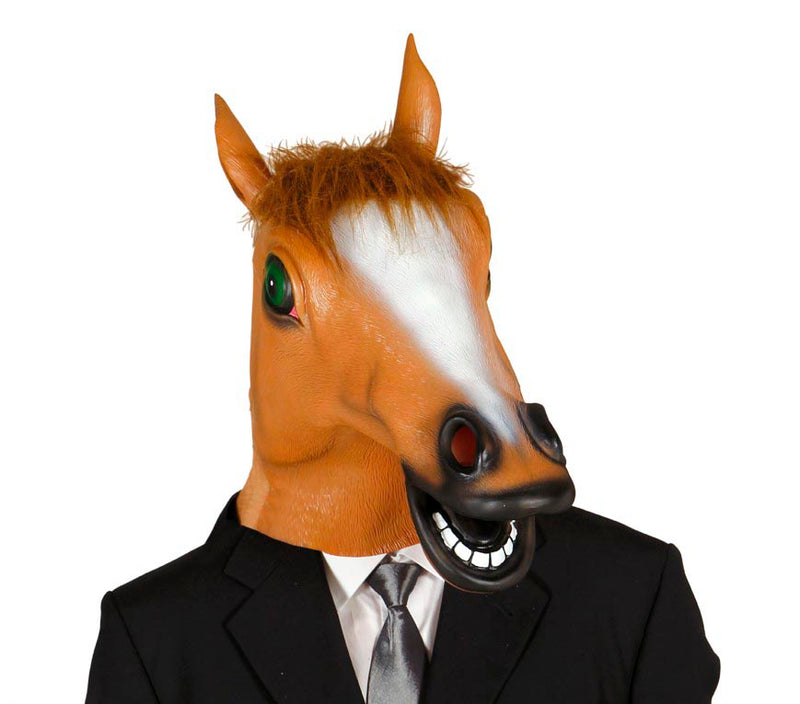 HORSE MASK WITH HAIR VINYL