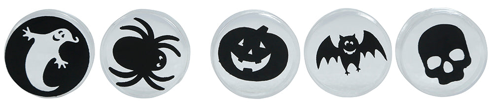 TORCH PROJECTORS WITH HALLOWEEN SHAPES, 16 CM