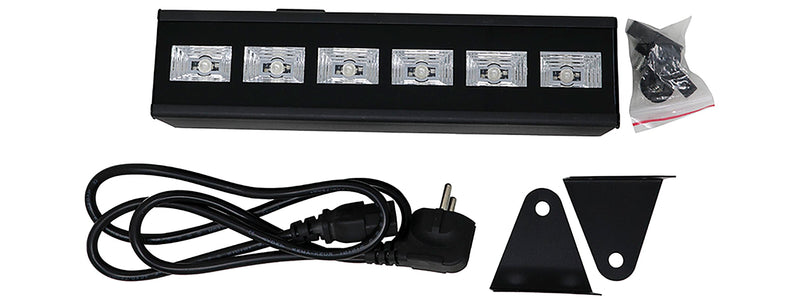 6 LED UV BLACK LIGHT, 6X3 W, INDOOR