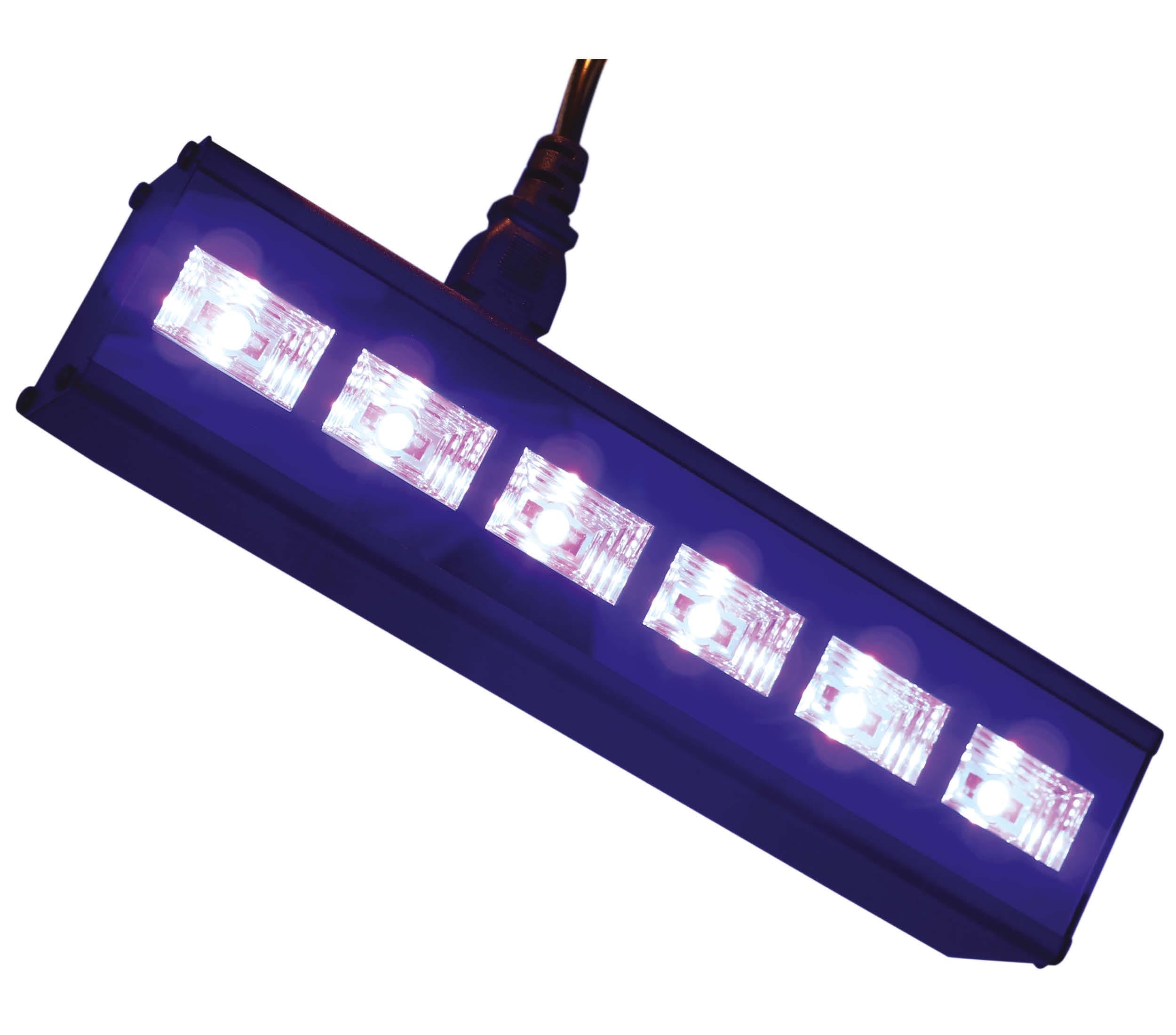 6 LED UV BLACK LIGHT, 6X3 W, INDOOR