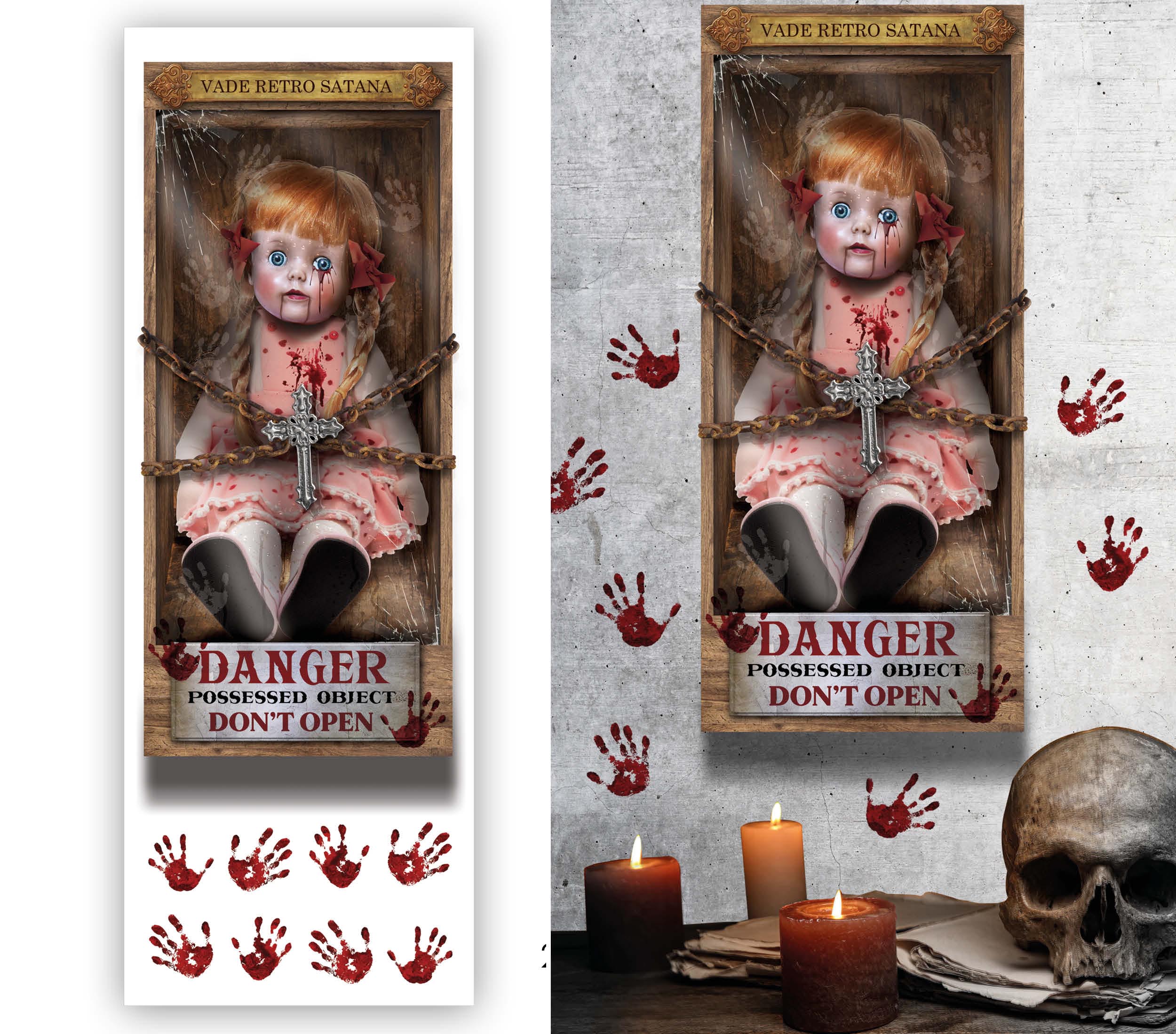 KILLER DOLL STICKER SHEET 25X70 CM