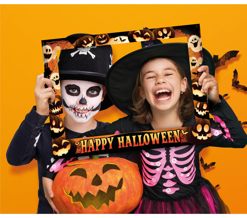 BOX 12 HALLOWEEN PHOTOBOOTH FRAMES 80X60 CM