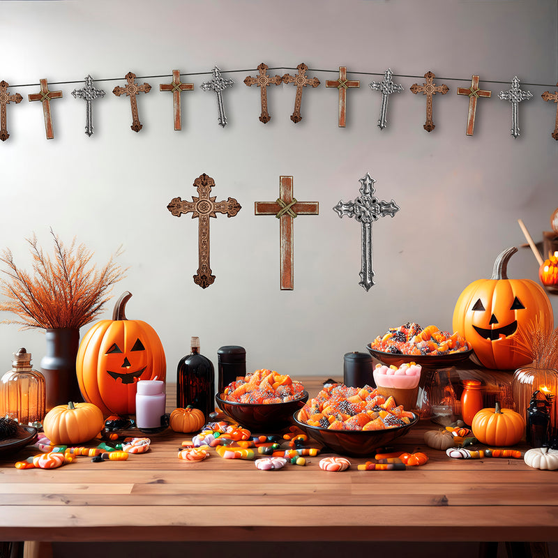 CROSSES GARLAND 274 CM 16X22 CM