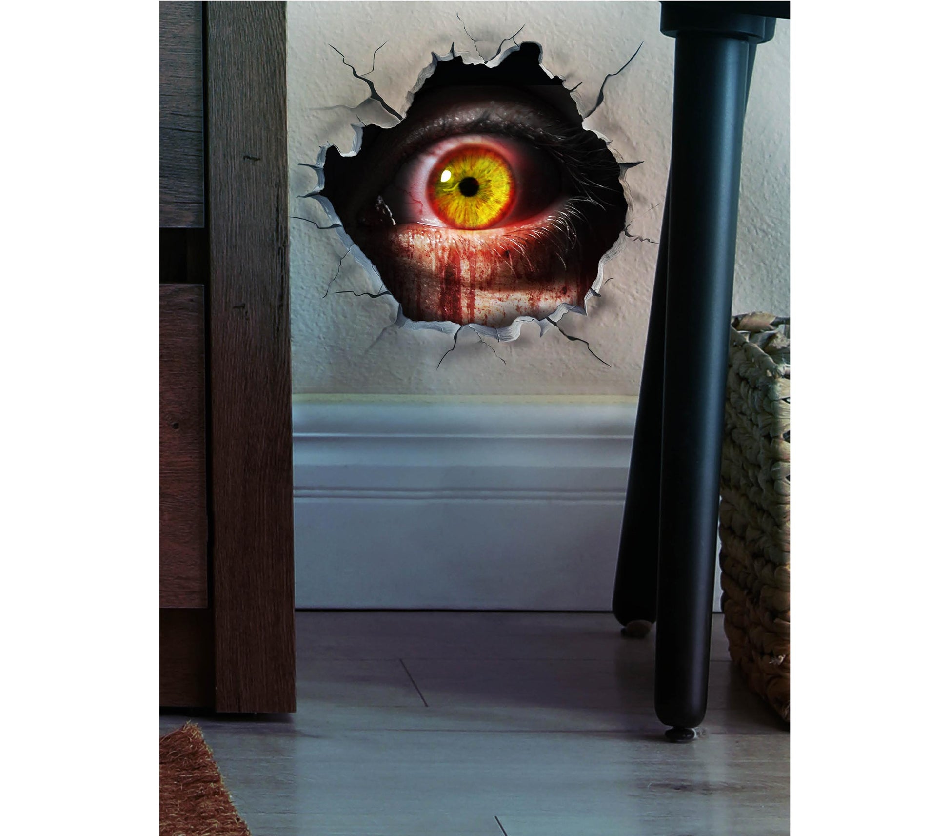 DECO WALL HOLE STICKER, 16X16 CM