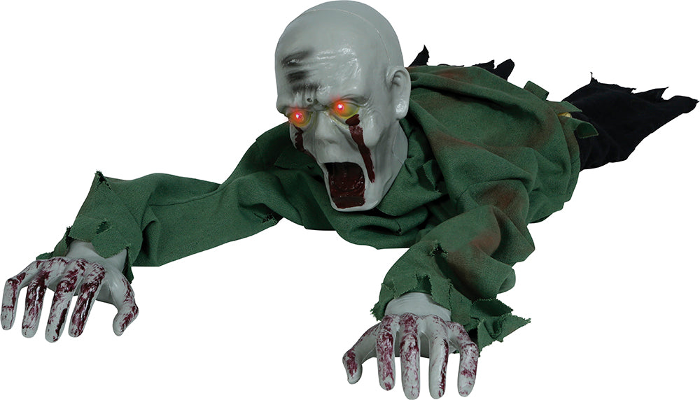 CRAWLING ZOMBIE, LIGHT SOUND, MOVEMENT 110 CM