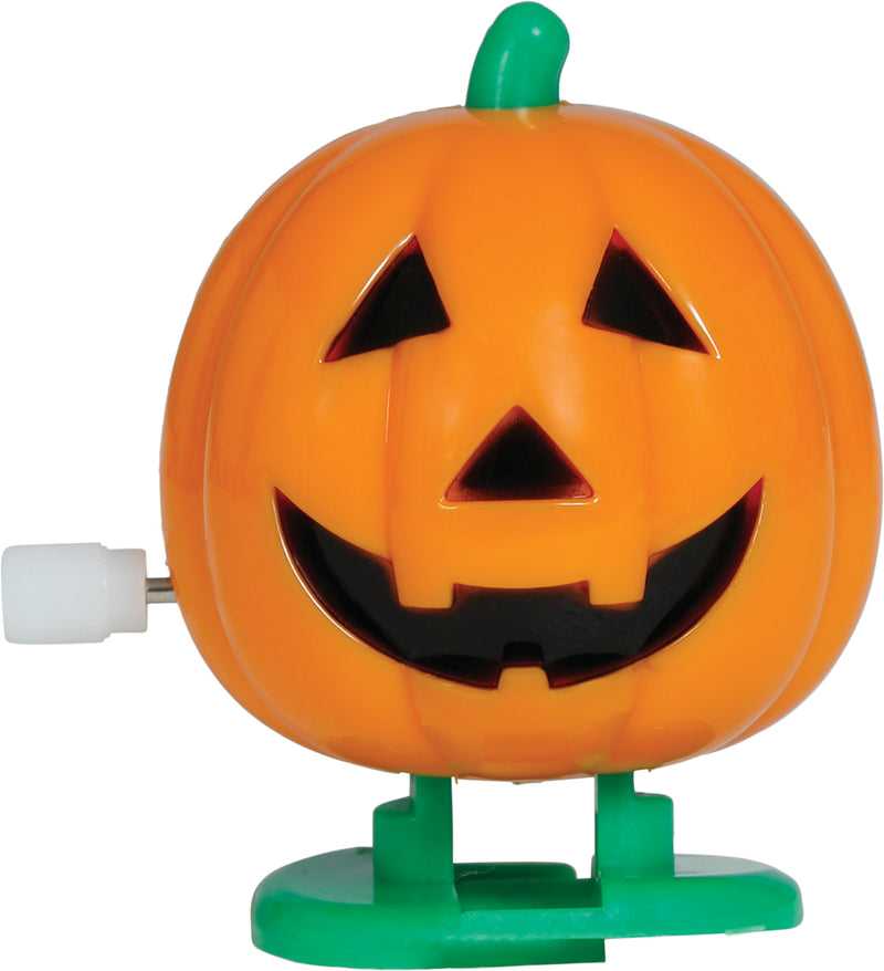 BOX OF 12 WIND-UP WALKING PUMPKINS, 5,5 CM