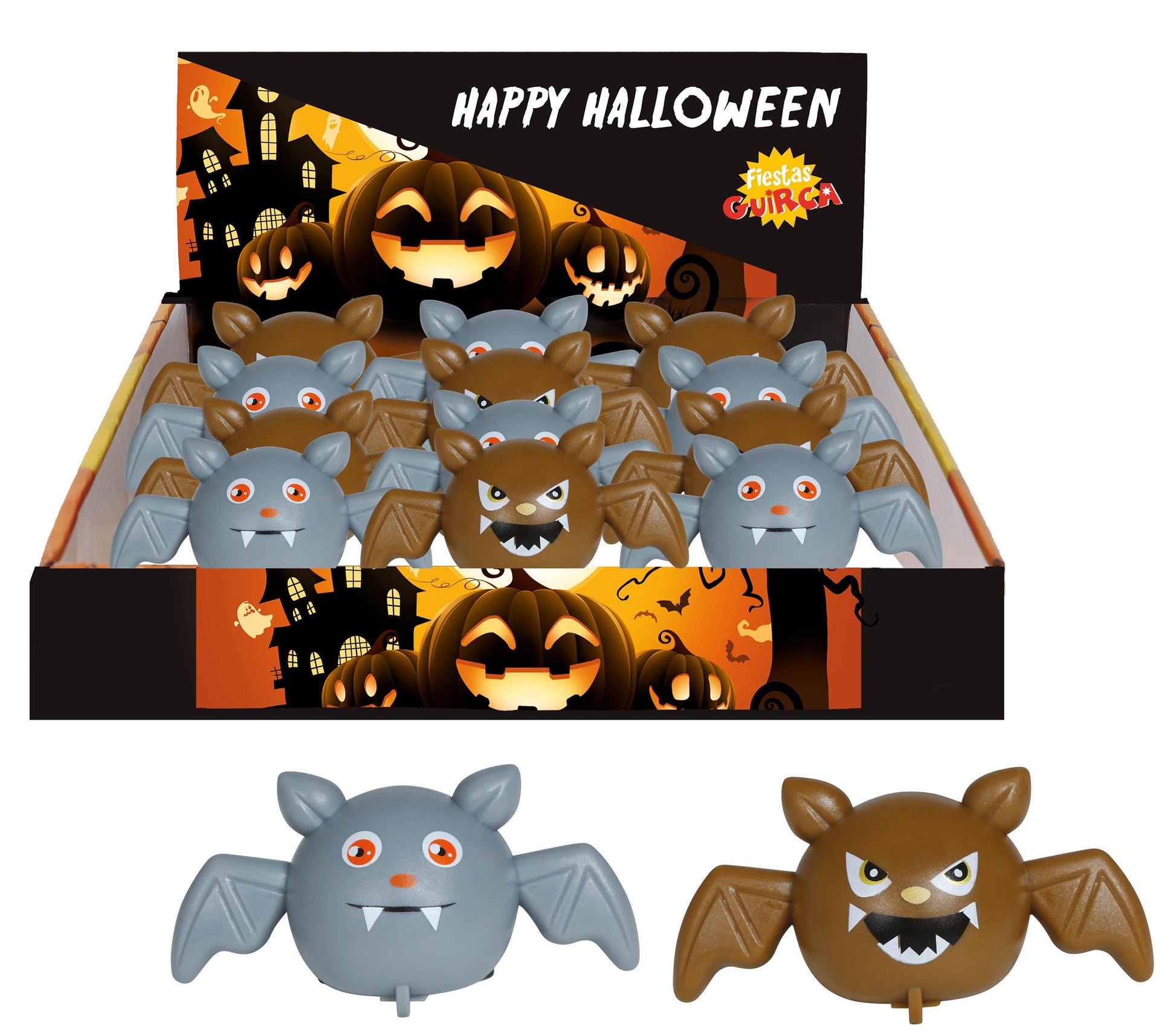 BOX 12 BATS WITH WHEELS, 7 CM