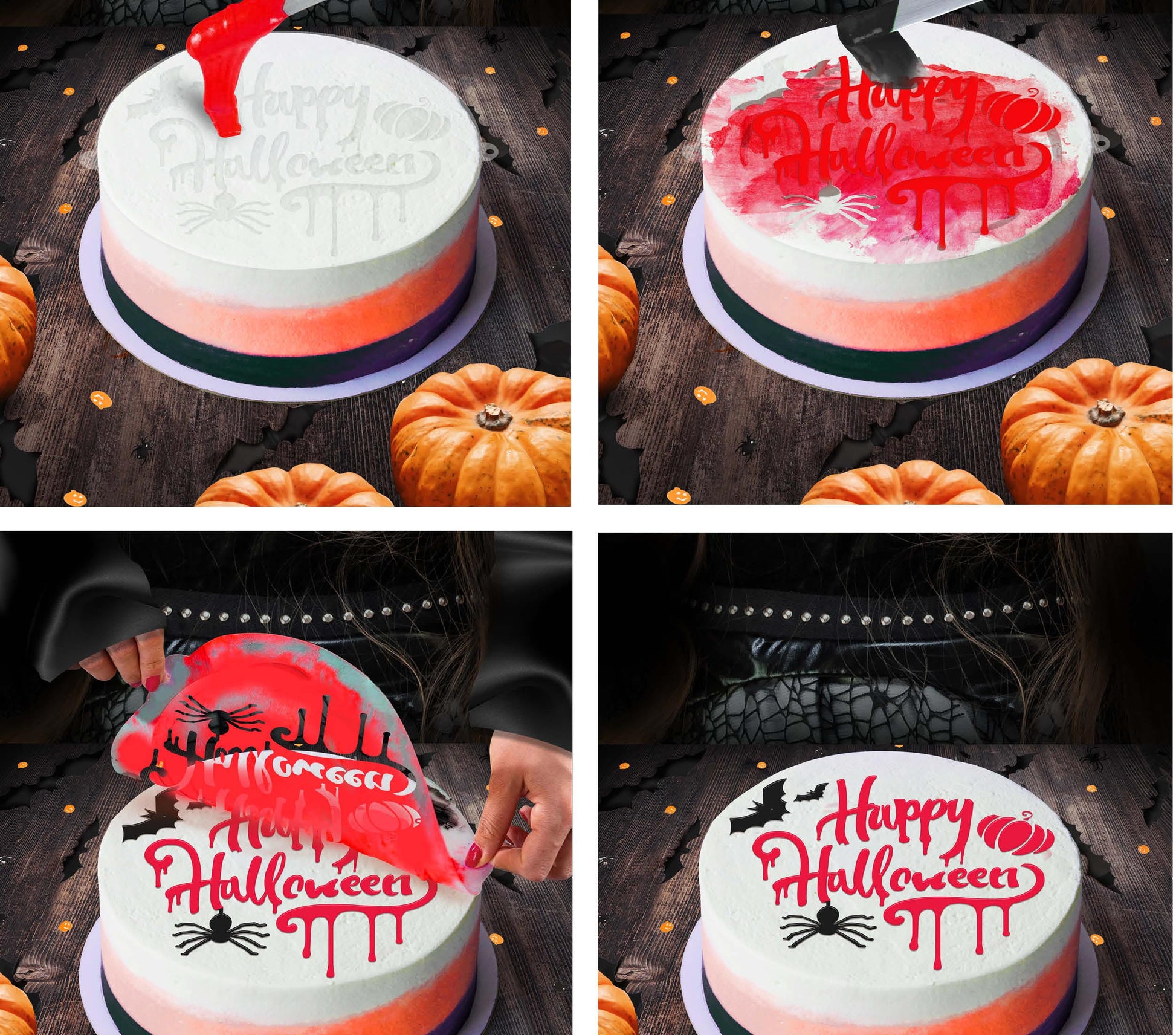 DEC. STICKER CAKES, 25 CM