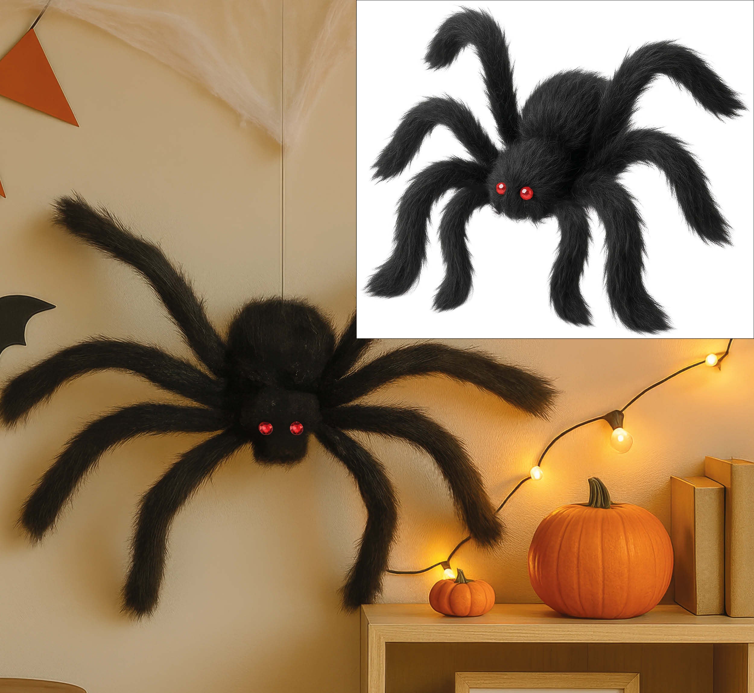 BLACK SPIDER, 90 CM