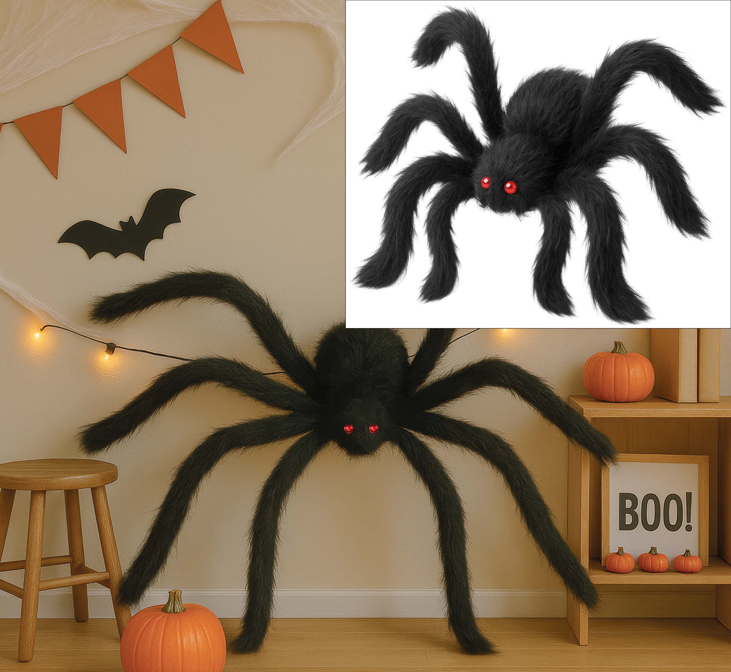 BLACK SPIDER, 150 CM