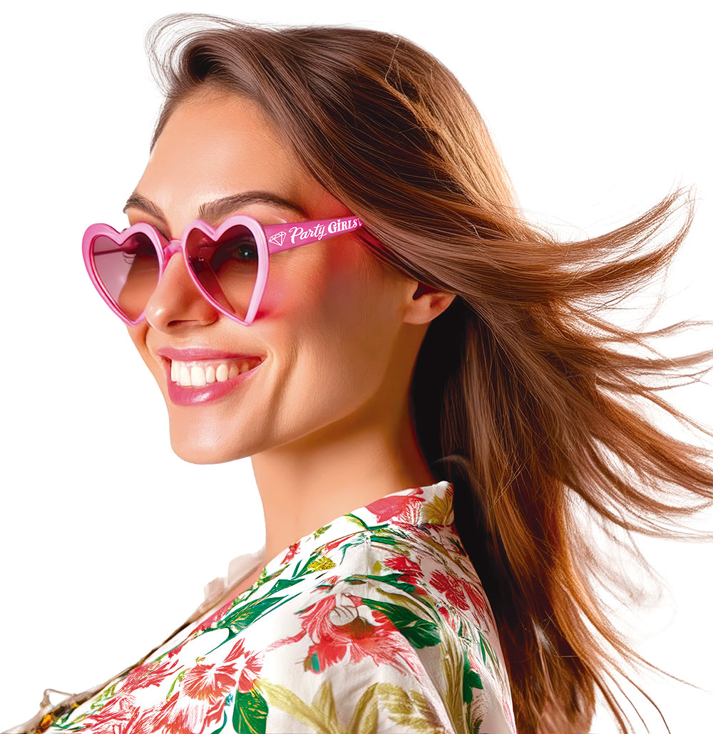 PARTY GIRLS HEART GLASSES