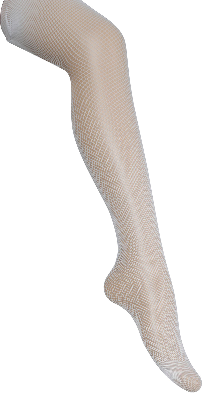 WHITE FISHNET STOCKINGS, ADULTS