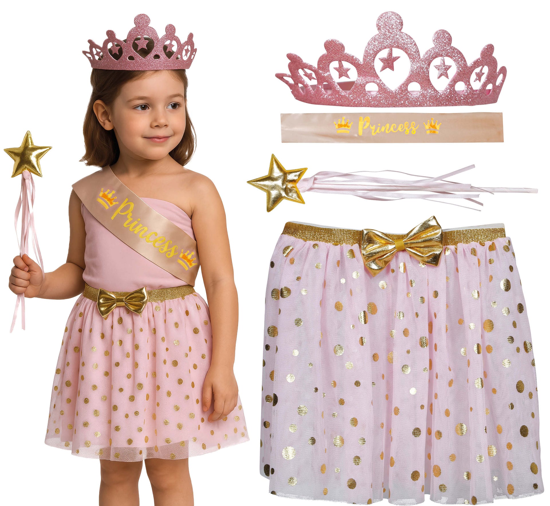 PRINCESS TUTU SET WITH SASH, CHILDREN