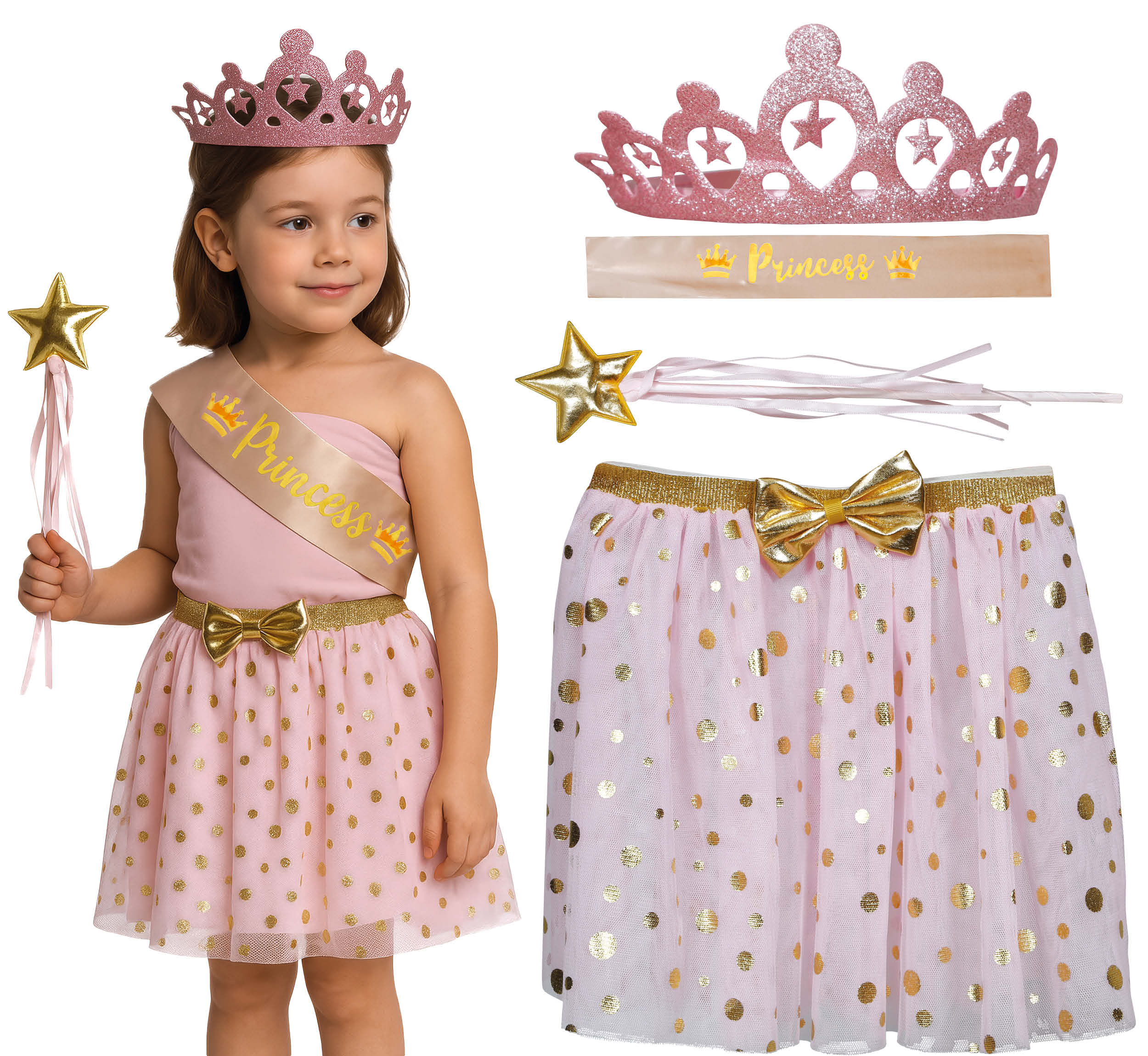 PRINCESS TUTU SET WITH SASH, CHILDREN