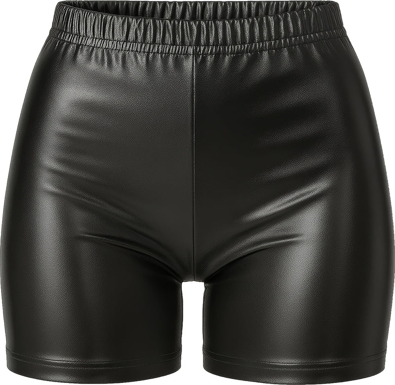 METALLIC SHORTS BLACK