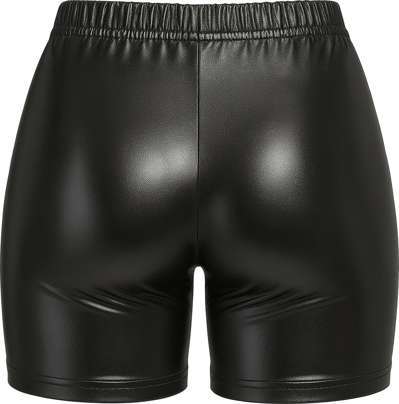 METALLIC SHORTS BLACK