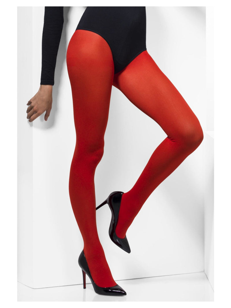 Opaque Tights, Red - 4