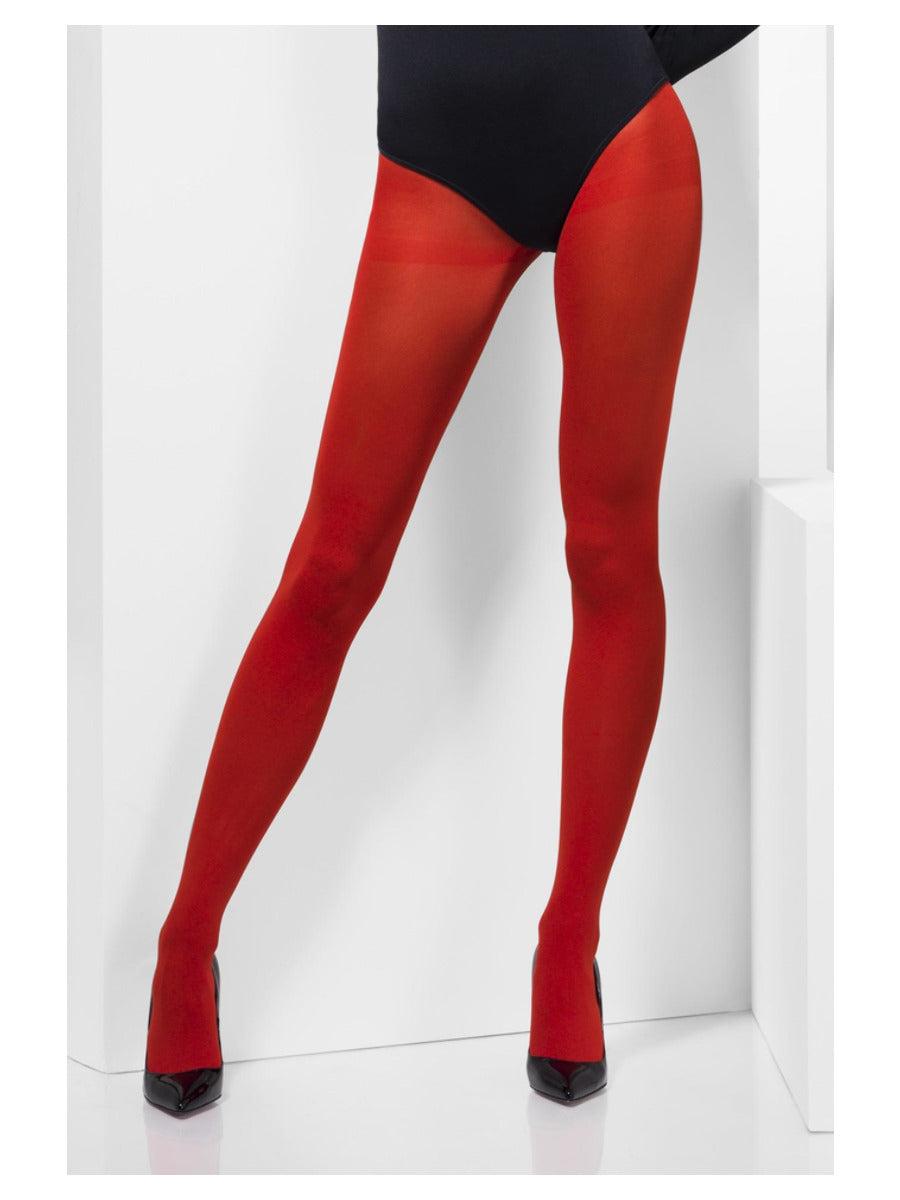 Opaque Tights, Red - 1
