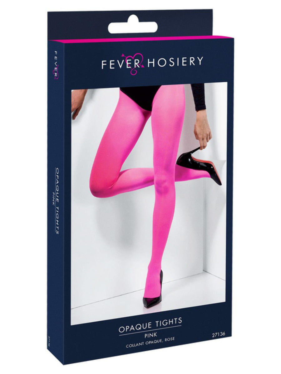 Opaque Tights, Pink - 3