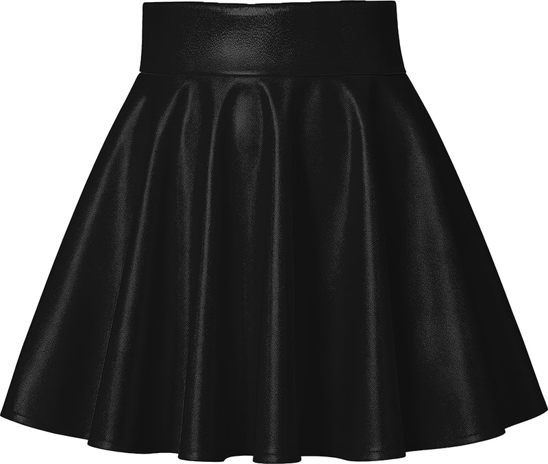 METALLIC BLACK SKIRT, WOMEN