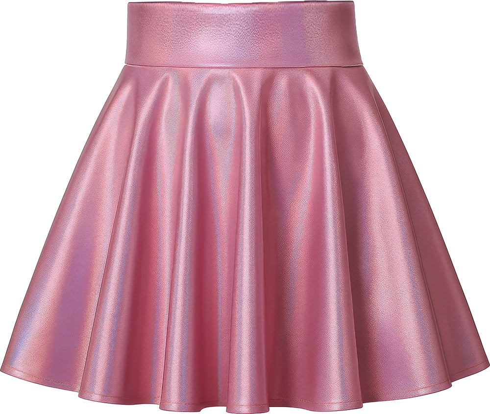 METALLIC PINK SKIRT, WOMEN