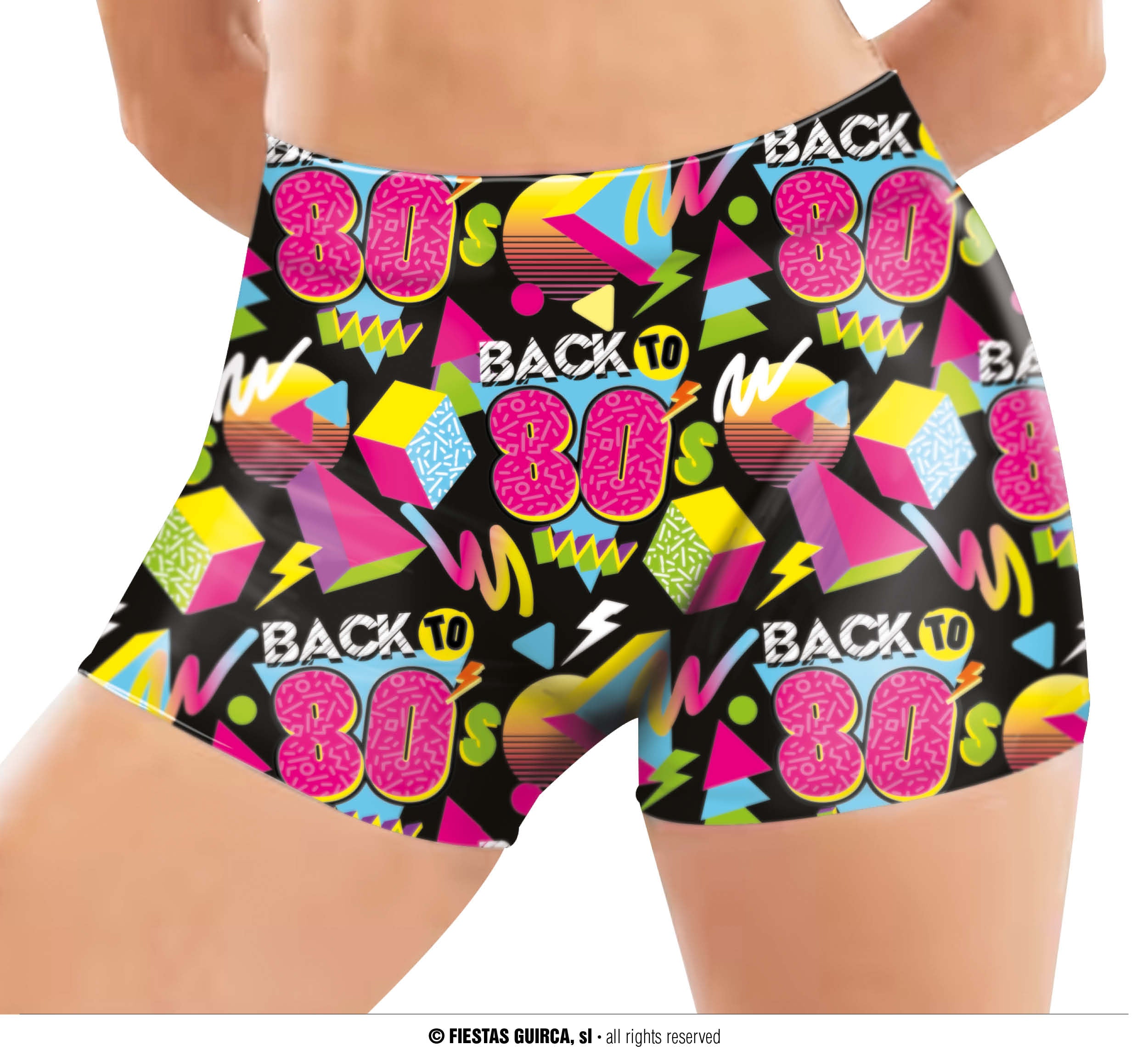 80S ELASTIC SHORTS, ADULTS, 42-44 (L)