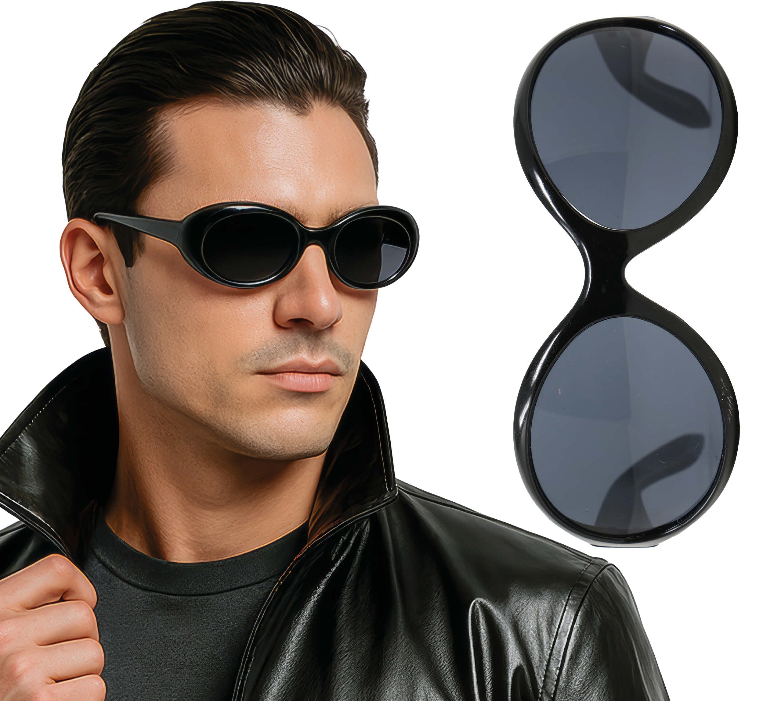 LARGE BLACK GLASSES