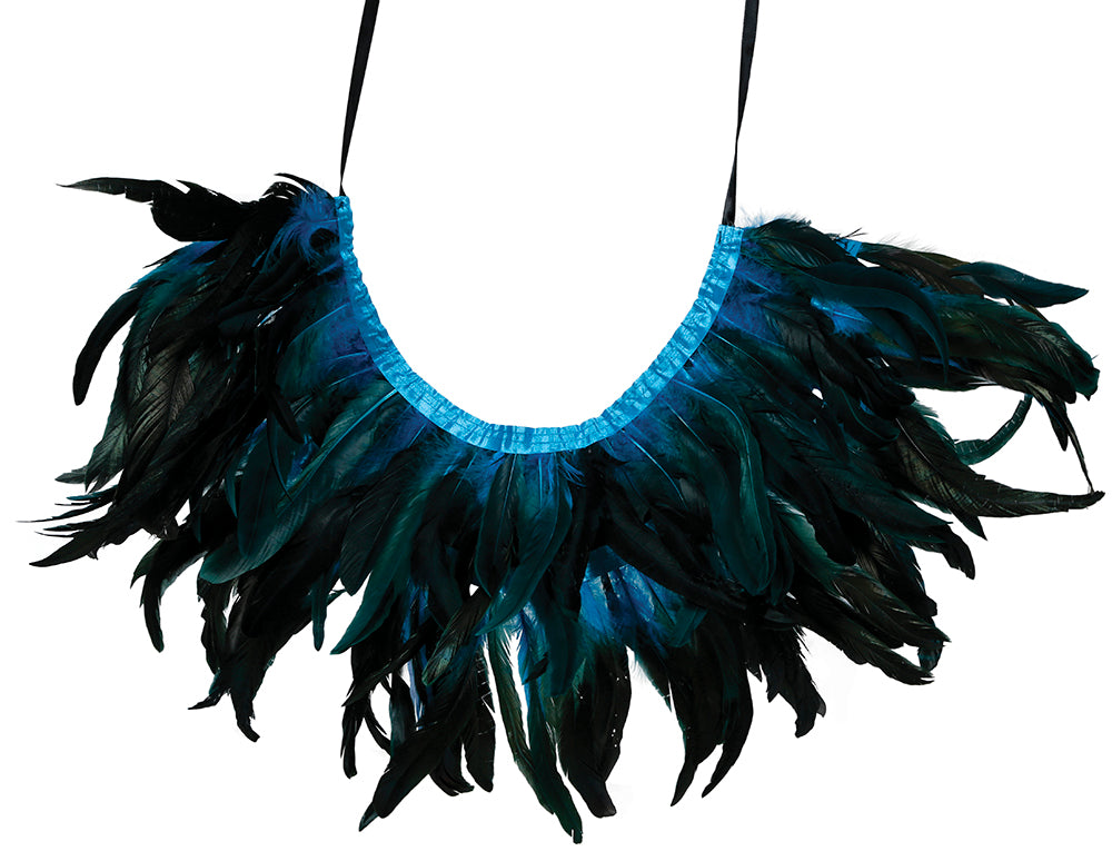 BLUE FEATHER HALF CAPE, ADULTS