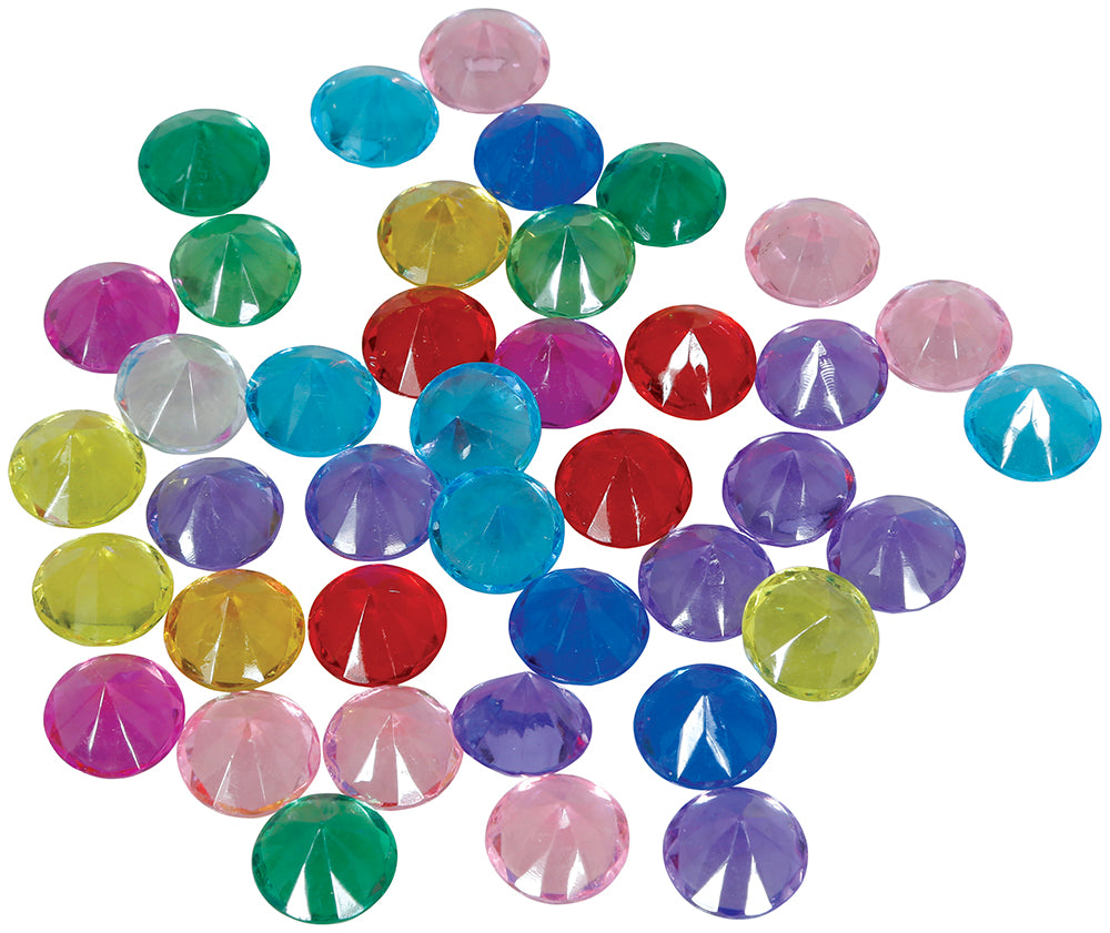 BAG WITH 50 COLORFUL GEMSTONES 1.50 CM